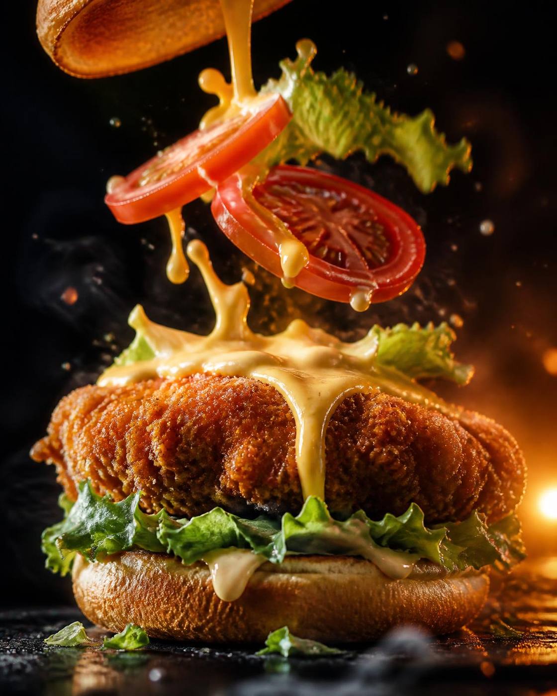 A derreter o queijo